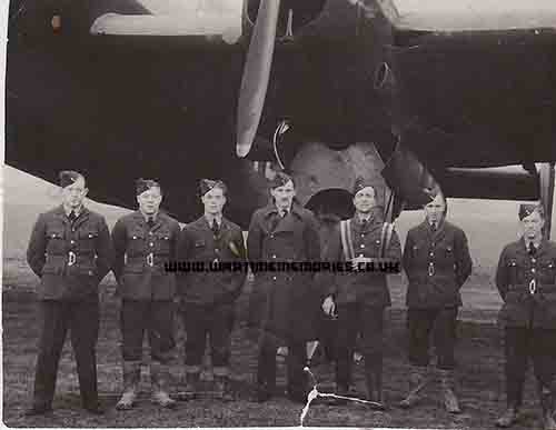 Wilfred Nunn (far right) Linton on Ouse 1942